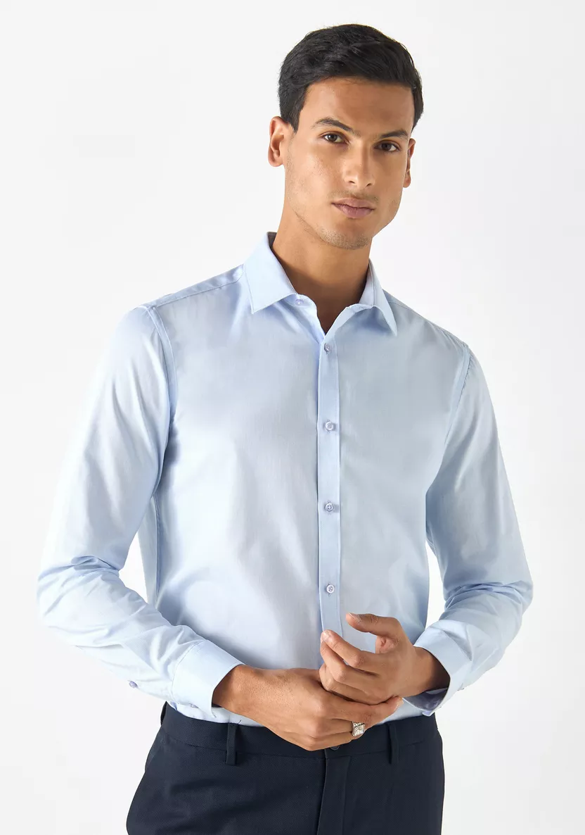 Light Blue Slim Fit Dress Shirt